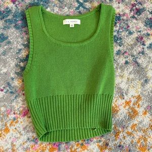 green pacsun sweater crop top